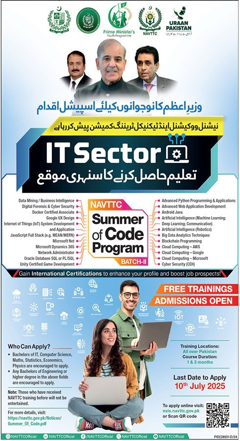 Admission Open in NAVTTC